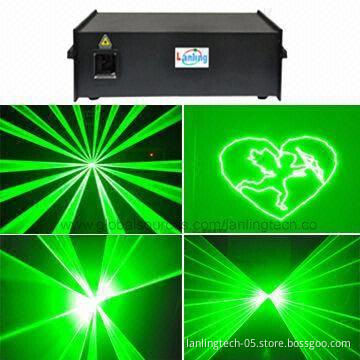 2W Green Animation DJ Disco Stage Laser Lighting with Aluminum Alloy Housing